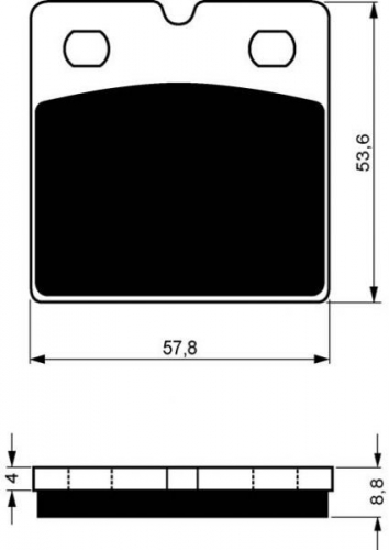 BGS3-072 GoldFren Sinter Bremsbelag Typ: S3 mit TÜV Zertifizierung für Quadzilla siehe Tabelle