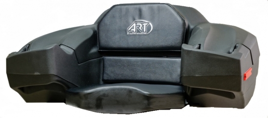 ART ATV Koffer Cargo Tranport Box Topcase Luggage mit Sitz und Rückenlehne schwarz für hinten