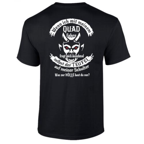 LQ-Racing Sport - Freizeit T-Shirt in Bio Qualität Typ Quad Teufel Größe XL
