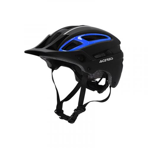 Acerbis 24665 Doublep Fahrrad MTB Downhill E-Bike Montenbike Helm L/XL (59-62cm) schwarz / blau