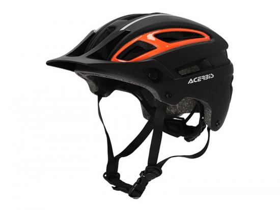 Acerbis 24665 Doublep Fahrrad MTB Downhill E-Bike Montenbike Helm S/M 53-58cm schwarz / orange